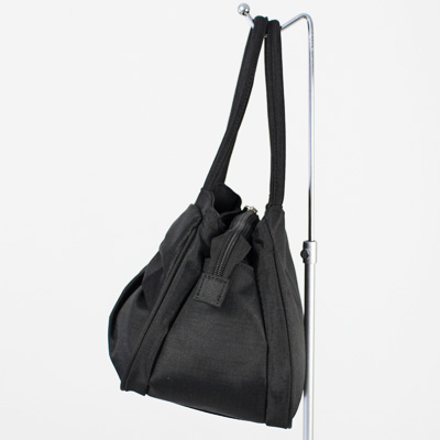 リボン付きブラックパーティーバッグ クラッチバッグ パーティーバッグ リボンモチーフ2WAYバッグ