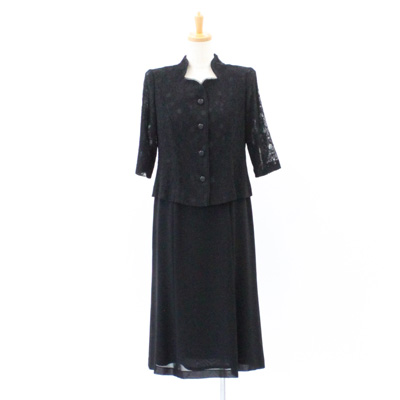 50%OFF】【9号】ケミカルレースのスタンドカラーブラック