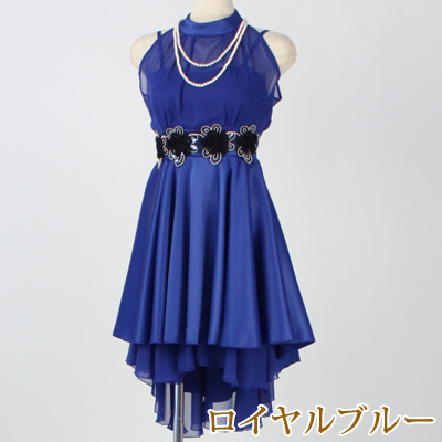5,500円・送料無料SALE】【M(7～9号)】透け感のある胸元と花の